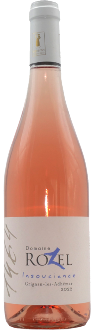 Découvrez la Cuvée Insouciance, un rosé fruité et sec, issu de l'agriculture biologique et de l'AOP Grignan-les-Adhémar. Un vin frais et élégant, idéal pour vos moments de détente et de convivialité.