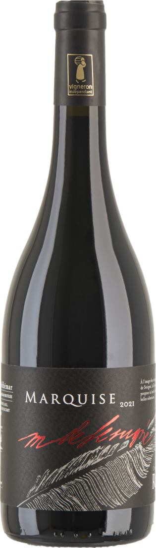 Découvrez la Cuvée Marquise, un vin rouge élégant bio de la Vallée du Rhône, vieilli en fût de chêne. Avec ses arômes fins et ses tanins soyeux, c’est un choix parfait pour accompagner vos mets festifs.