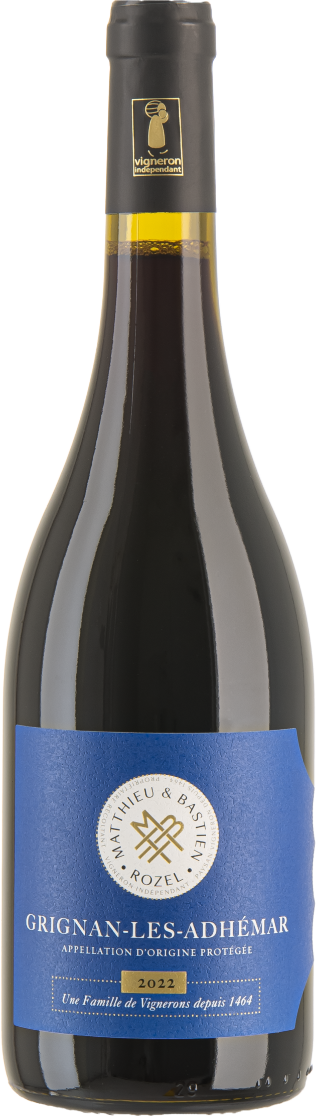 Découvrez la Cuvée Les Frangins, un vin bio à 90% Syrah, certifié AOP Grignan-les-Adhémar. Ce rouge riche et élégant révèle des arômes profonds et une belle structure, parfait pour les amateurs de Syrah.