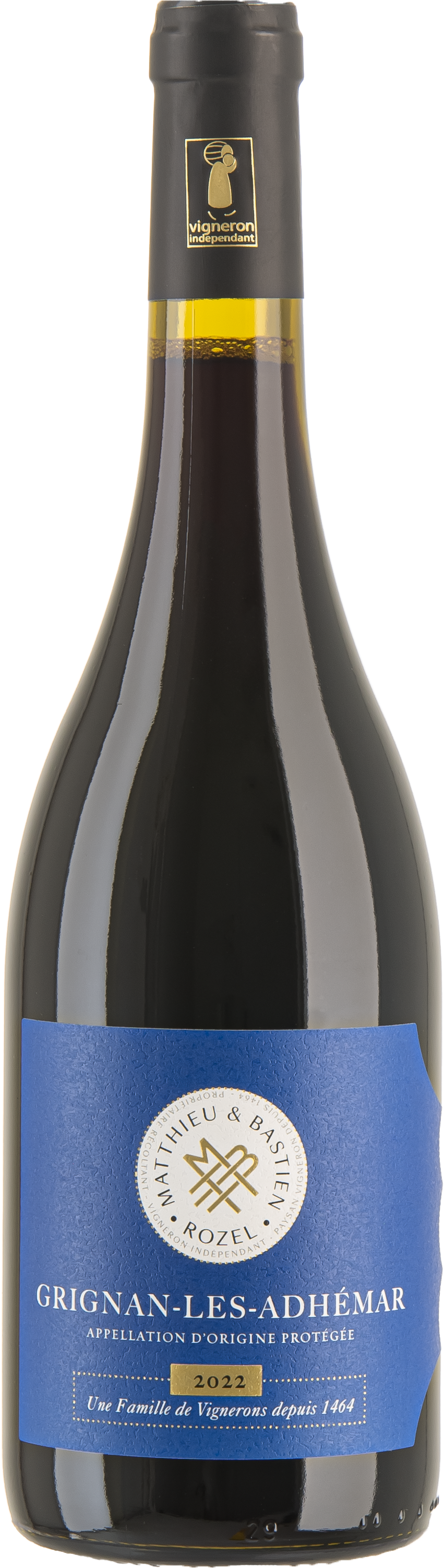 Découvrez la Cuvée Les Frangins, un vin bio à 90% Syrah, certifié AOP Grignan-les-Adhémar. Ce rouge riche et élégant révèle des arômes profonds et une belle structure, parfait pour les amateurs de Syrah.